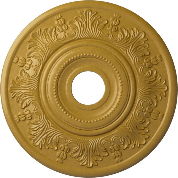 Ekena Millwork Vienna Ceiling Medallion (Fits Canopies up to 6 1/2"), 20"OD x 3 1/2"ID x 1 1/2"P, Iridescent Gold CM20VIIGS - main